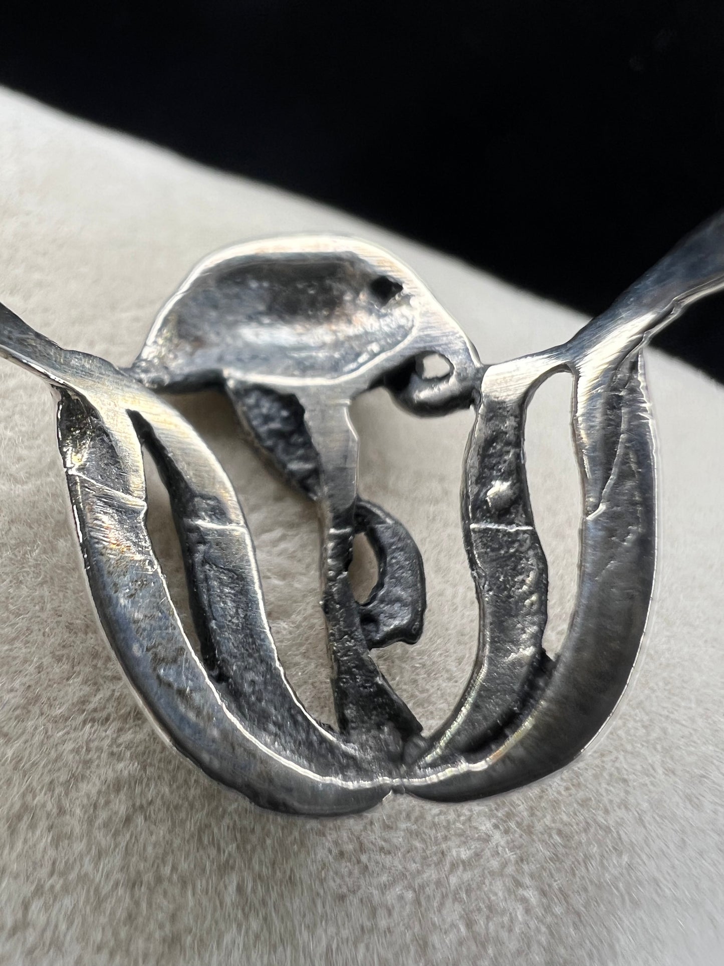 Crafted from sterling silver, this ring features a blue heron that stands 3/4" tall. Perfect for a nature lover.