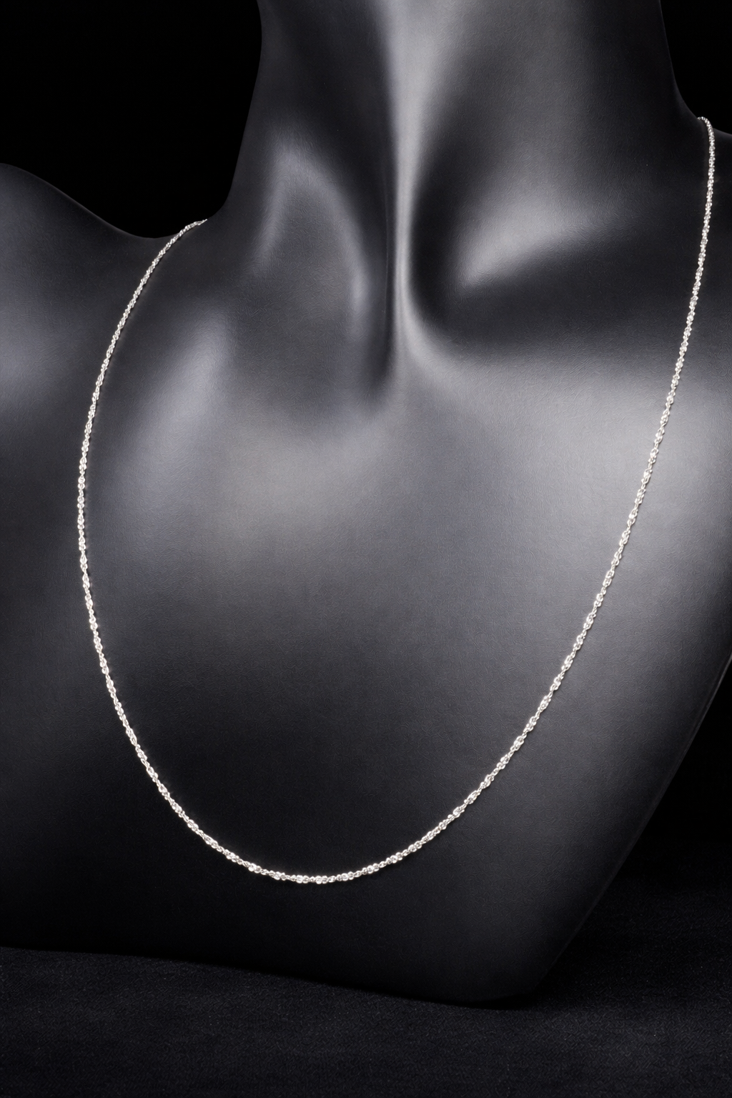 Crafted from sterling silver by Danecraft, a trusted jewelry company, this is a petite but strong chain. It can be worn solo or you can pair with one of our small sterling pendants.