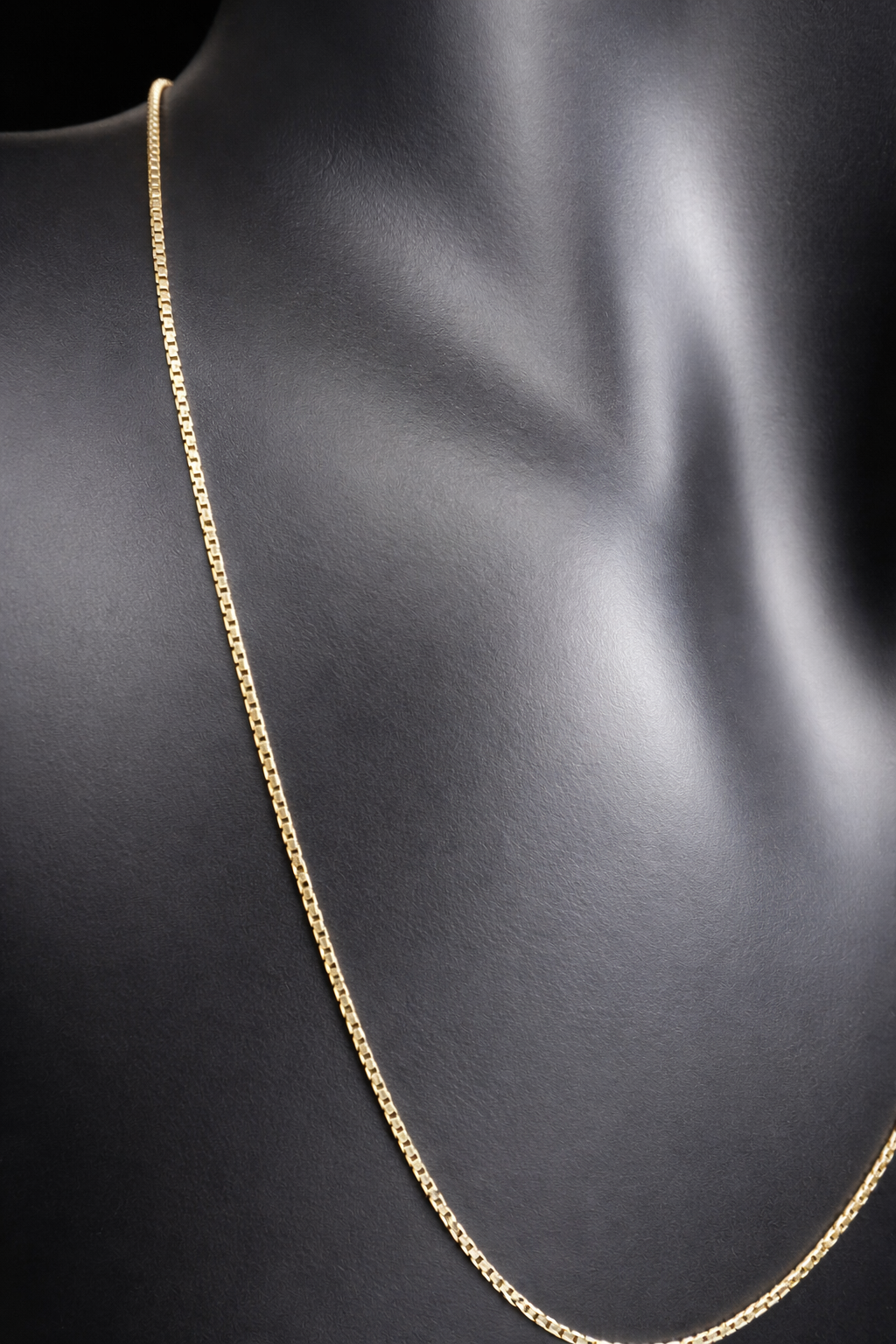 This petite chain, crafted form sterling silver with a gold finish, is built with a tough box link. Wear it alone or pair it with one of our gold-over-sterling pendants.