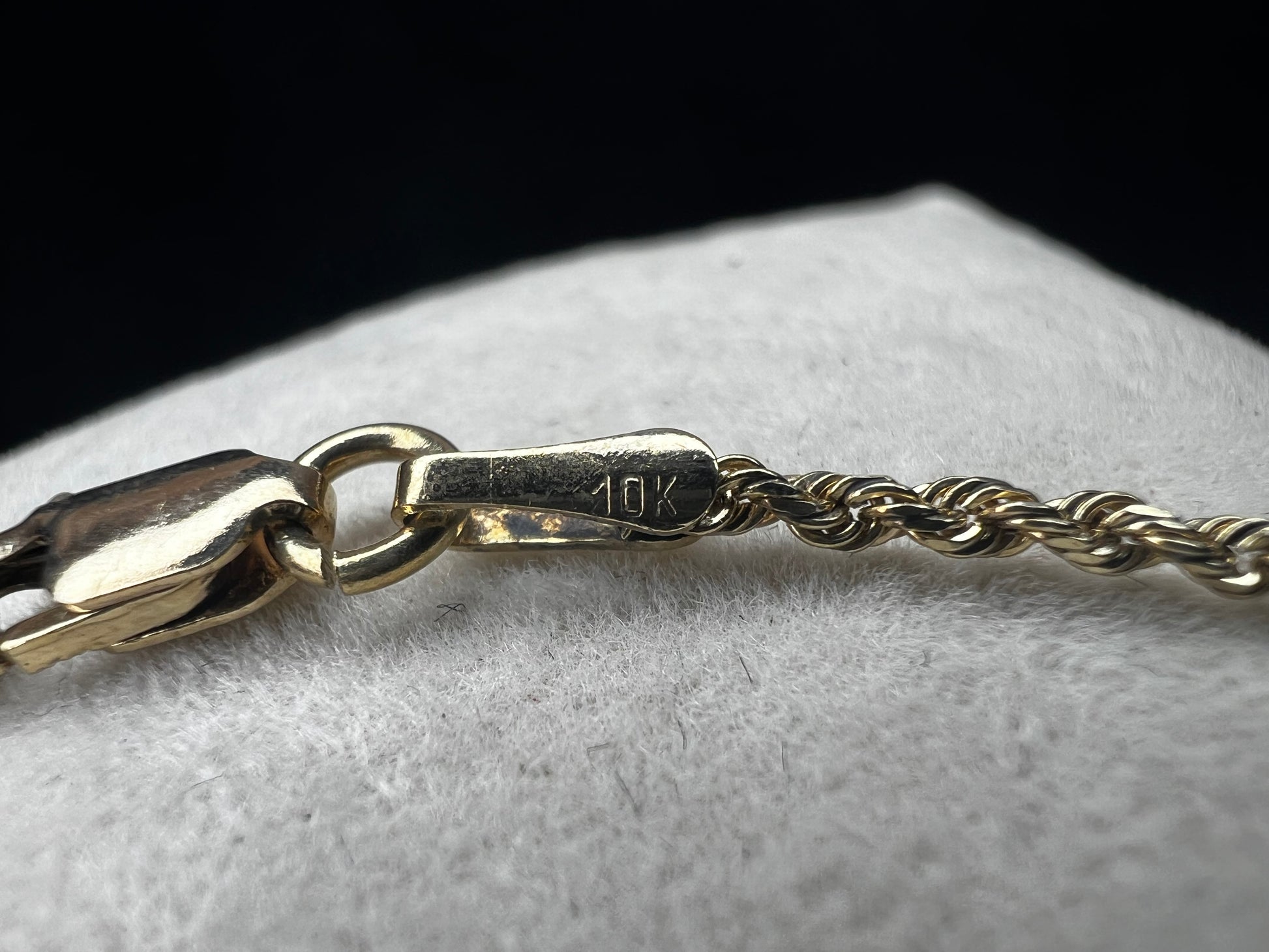 This 10k gold rope chain is ready to be paired with one of our gold pendants or just worn as a chain.