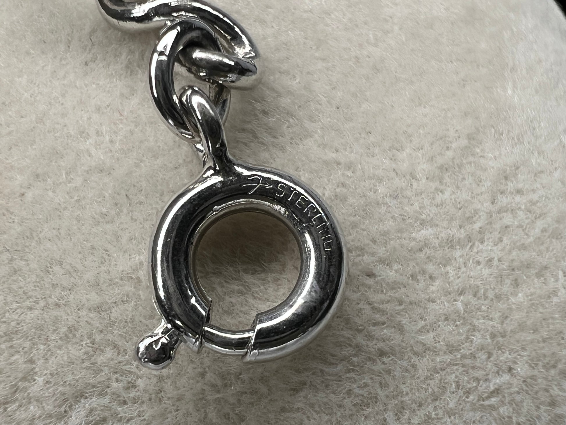 Complement your outfit with this sterling silver bracelet. It features a nice link for a different look.