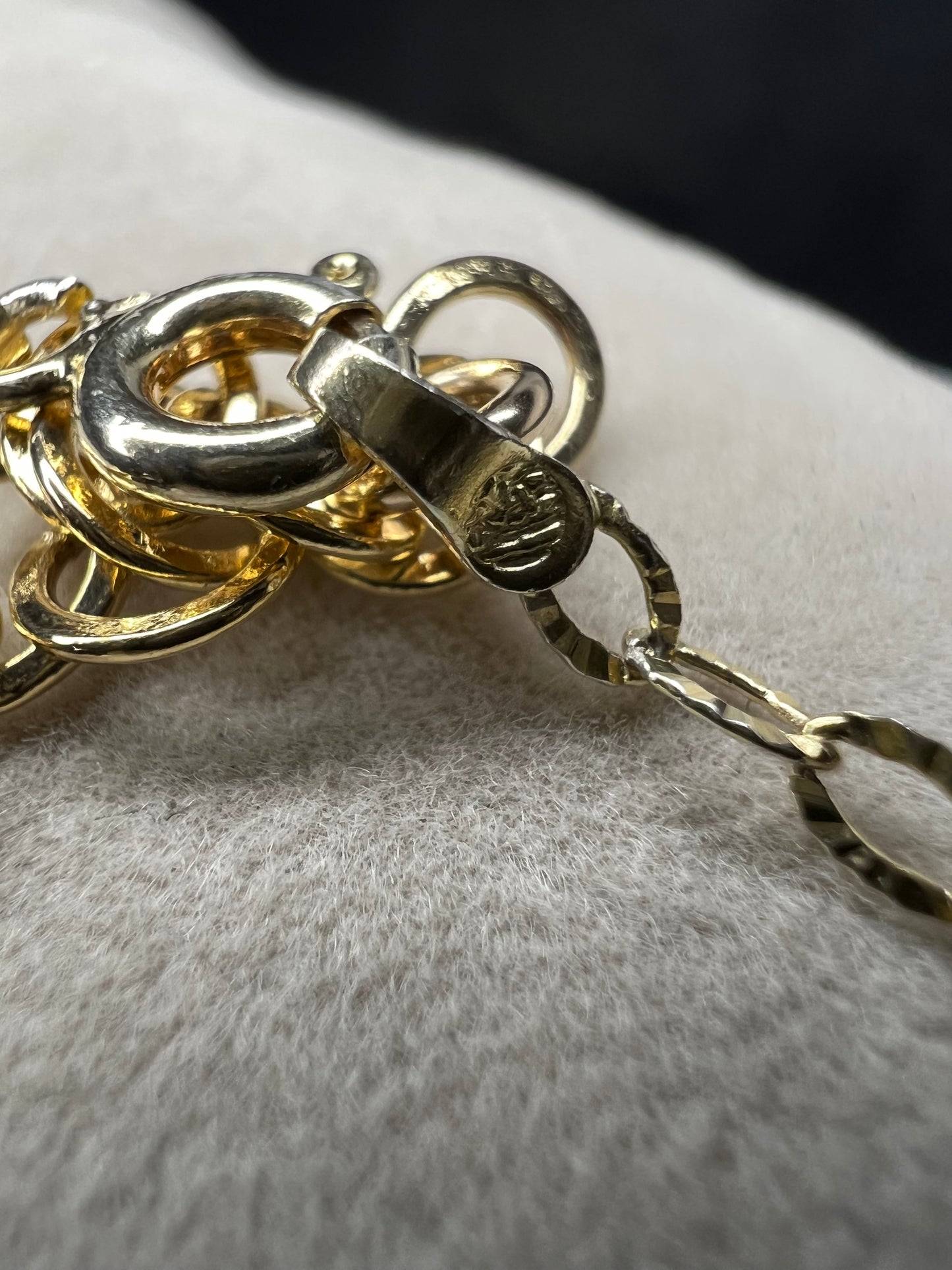 Sterling Silver, Gold Overlay 18" Necklace & Love Pendant