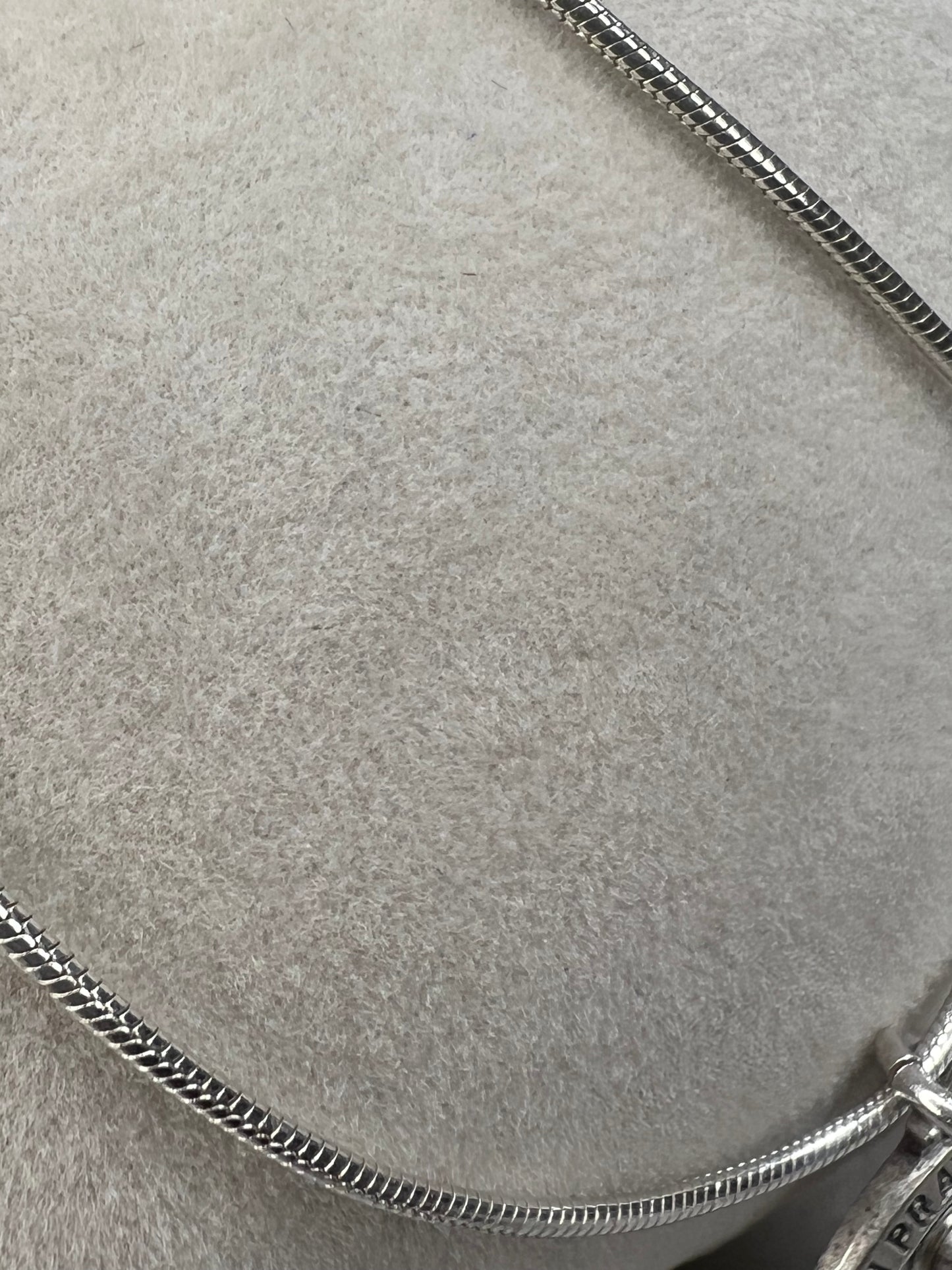 Vintage Sterling Silver Chain & Virgin Mary Pendant by Chapel