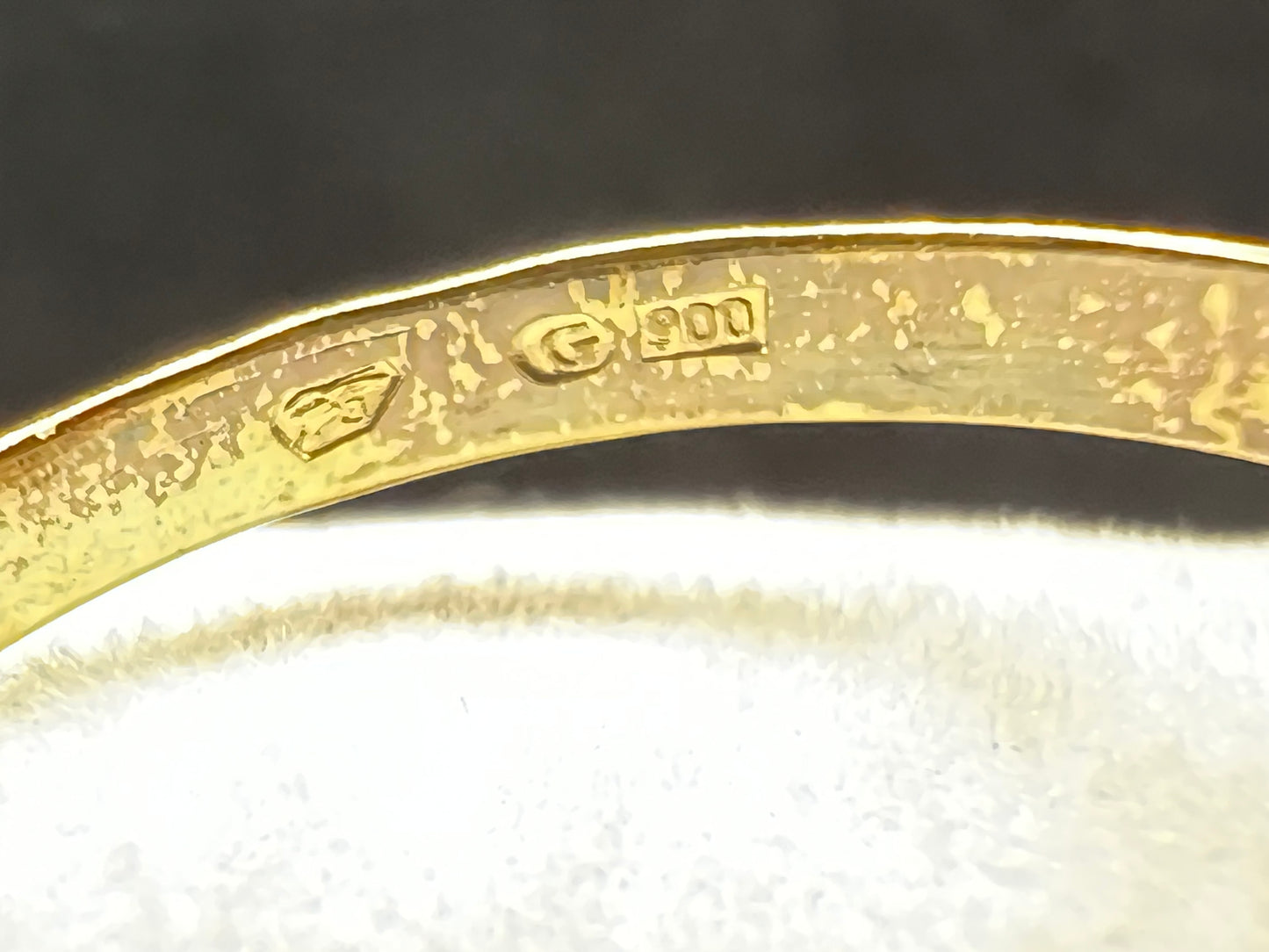 Vintage Gold Guilt .900 Silver & Garnet Cluster Ring Size 5.5