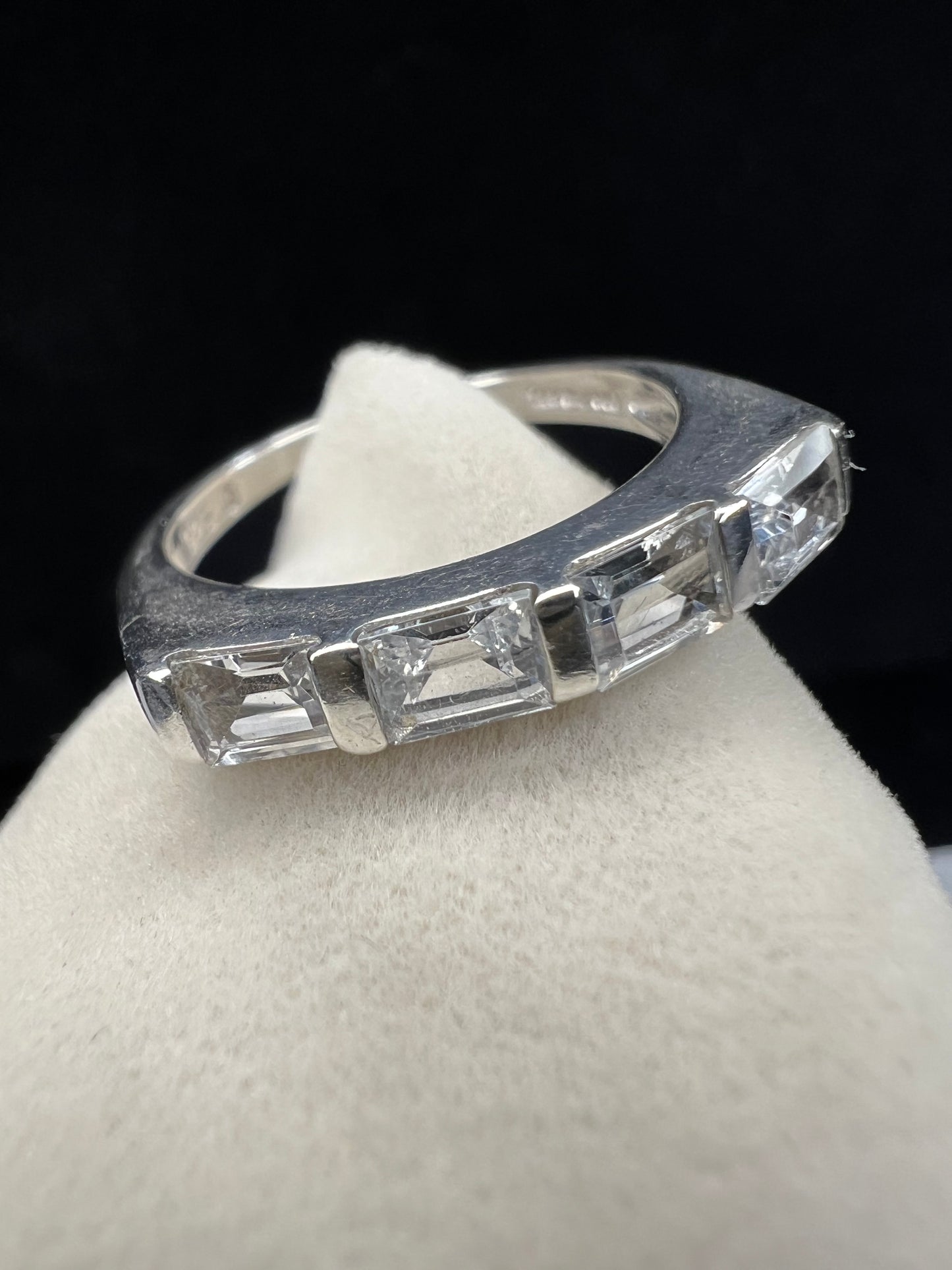 Sterling Silver & Spinel Ring size 5.75