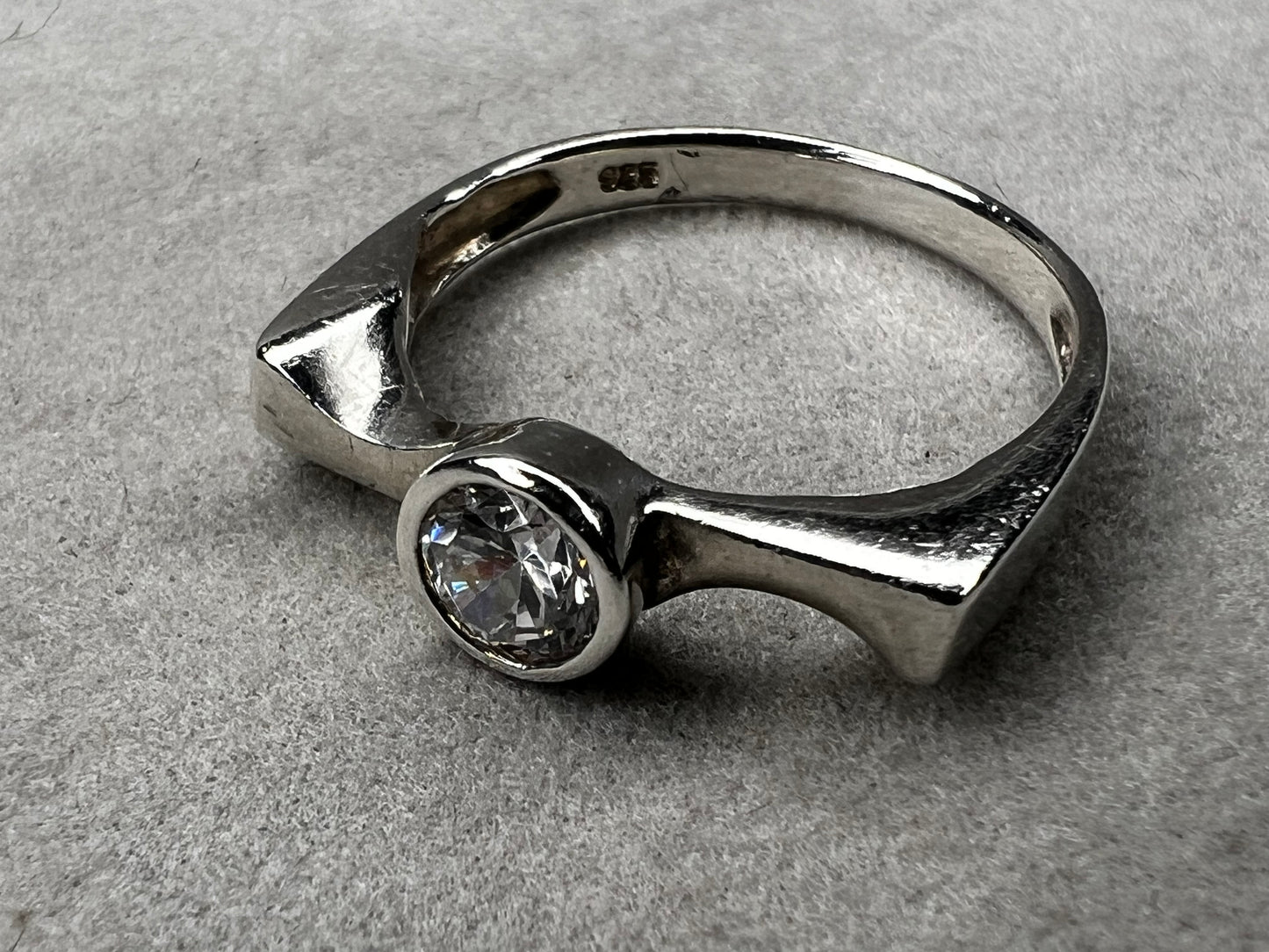 Sterling Silver & CZ Ring size 5.75