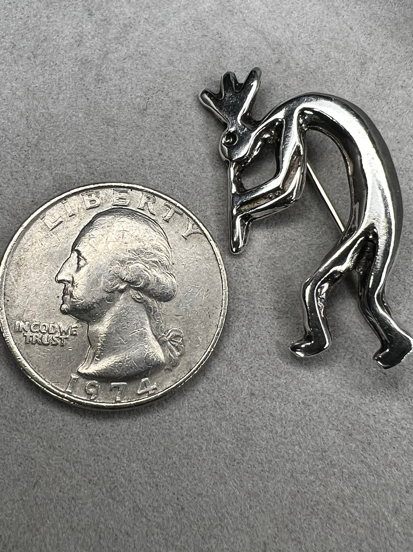 Sterling Silver "Spirit Of Music" 1.5 in. Pin / Brooch